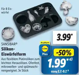 Lidl SANSIBAR Silikon Eiswürfelform Angebot