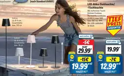 Lidl SANSIBAR LED-Akku-Stehleuchte/ Tischleuchte Angebot