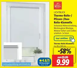 Lidl LICHTBLICK Thermo-Rollo Klemmfix Angebot