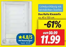 Lidl LICHTBLICK Duo Rollo Klemmfix Angebot
