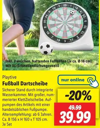 Lidl Playtive Fußball Dartscheibe Angebot