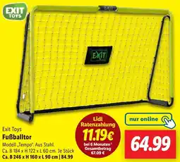 Lidl Exit Toys Fußballtor Angebot