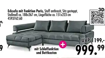 Möbel Boss Ecksofa mit funktion paris Angebot