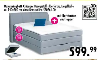 Möbel Boss Boxspringbett chicago Angebot