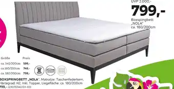 Mömax Boxspringbett „nola“ Angebot