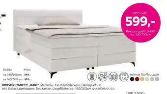 Mömax Boxspringbett bari Angebot