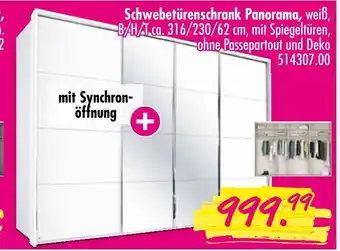 Möbel Boss Schwebetürenschrank panorama Angebot