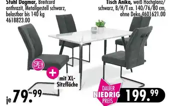 Möbel Boss Stuhl dagmar oder tisch anika Angebot