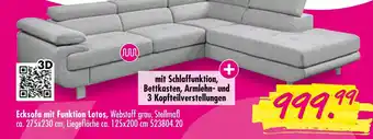 Möbel Boss Ecksofa mit funktion lotos Angebot