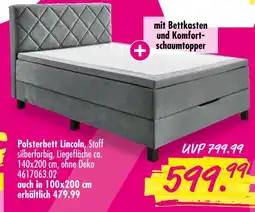 Möbel Boss Polsterbett lincoln Angebot
