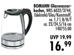 Möbel Boss Bomann glaswasserkocher Angebot