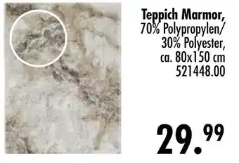 Möbel Boss Teppich marmor Angebot