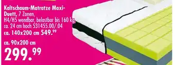 Möbel Boss Kaltschaum-matratze maxi- duett Angebot