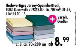 Möbel Boss Hochwertiges jersey-spannbetttuch Angebot