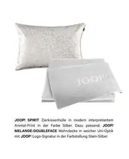 Segmüller Joop! spirit zierkissenhülle und melange-doubleface wohndecke Angebot