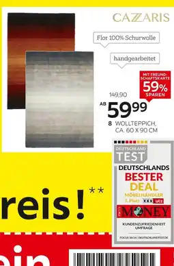 XXXLutz Cazaris wollteppich „sunset“ Angebot