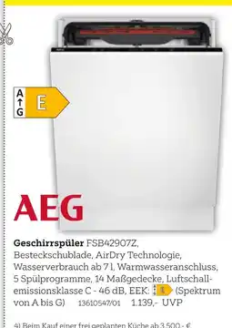 XXXLutz Aeg geschirrspüler fsb42907z Angebot