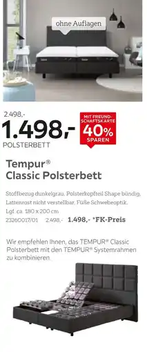 XXXLutz Tempur classic polsterbett Angebot