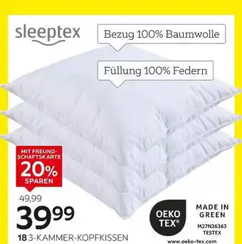 XXXLutz Sleeptex 3-kammer-kopfkissen „ilu“ Angebot