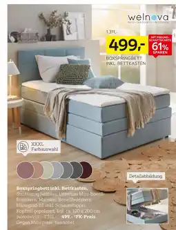 XXXLutz Welnova boxspringbett inkl. bettkasten Angebot
