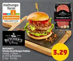 PENNY Butcher's by penny frische beef burger patties Angebot