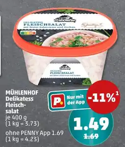 PENNY Mühlenhof delikatess fleischsalat Angebot