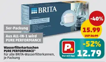 PENNY Brita wasserfilterkartuschen pure performance Angebot