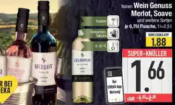 E-Center Wein Genuss Merlot, Soave Angebot