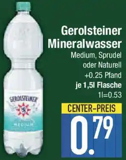E-Center Gerolsteiner Mineralwasser Angebot