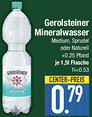 E-Center Gerolsteiner Mineralwasser Angebot