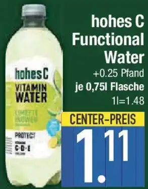 E-Center hohes C Functional Water Angebot