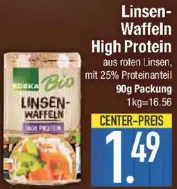 E-Center Edeka Bio Linsen Waffeln High Protein Angebot