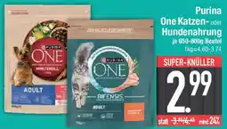 E-Center Purina One Katzen- oder Hundenahrung Angebot