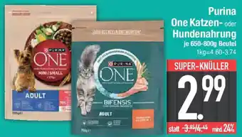 E-Center Purina One Katzen- oder Hundenahrung Angebot