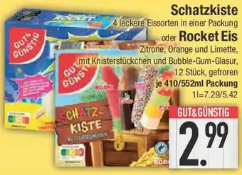 E-Center GUT & GÜNSTIG Schatzkiste oder Rocket Eis Angebot