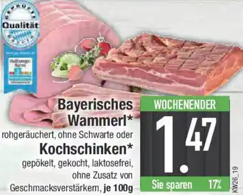 E-Center Bayerisches Wammerl oder Kochschinken Angebot