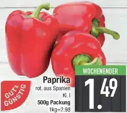 E-Center GUT & GÜNSTIG Paprika Angebot