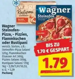NP Discount Wagner Steinofen Pizza, Pizzies, Flammkuchen oder Rustipani Angebot