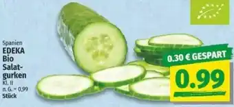 NP Discount EDEKA Bio Salatgurken Angebot