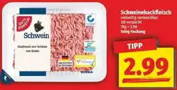 NP Discount GUT & GÜNSTIG Schweinehackfleisch Angebot