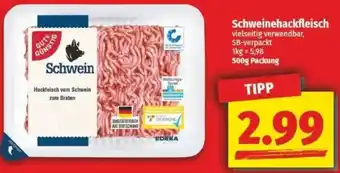 NP Discount GUT & GÜNSTIG Schweinehackfleisch Angebot