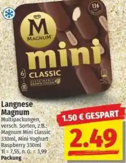 NP Discount Langnese Magnum Angebot