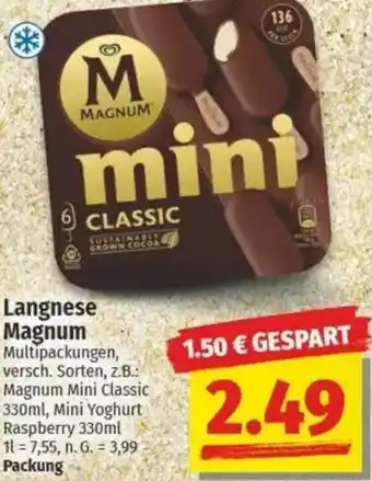 NP Discount Langnese Magnum Angebot