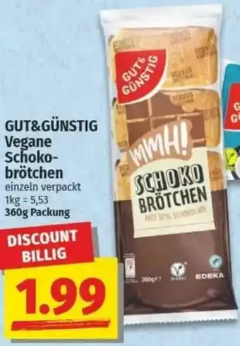 NP Discount GUT&GÜNSTIG Vegane Schokobrötchen Angebot