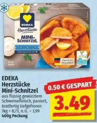 NP Discount EDEKA Herzstücke Mini-Schnitzel Angebot