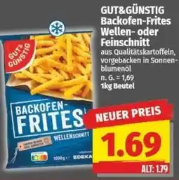 NP Discount GUT&GÜNSTIG Backofen-Frites Wellen- oder Feinschnitt Angebot
