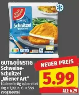 NP Discount GUT&GÜNSTIG Schweine Schnitzel ,,Wiener Art" Angebot