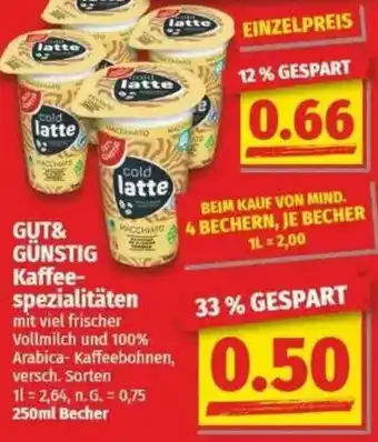 NP Discount GUT& GÜNSTIG Kaffeespezialitäten Angebot