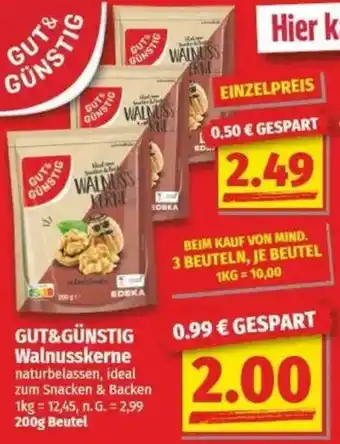 NP Discount GUT&GÜNSTIG Walnusskerne Angebot