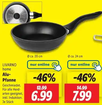Lidl LIVARNO home Alu Pfanne Angebot